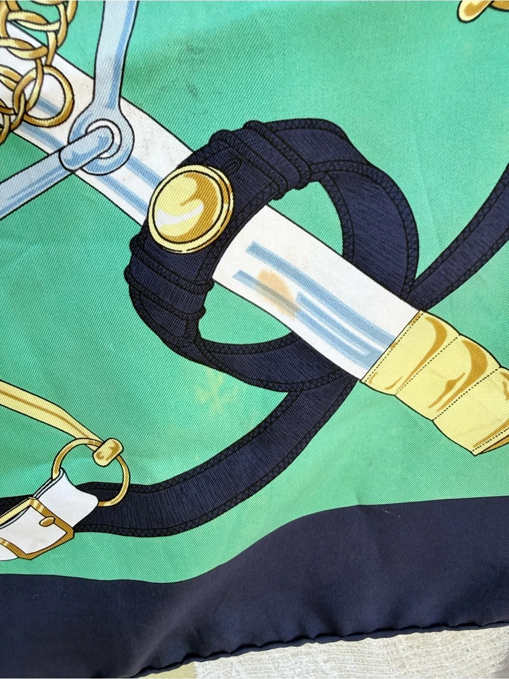 Hermes Eperon D’Or Silk Scarf - Flawed